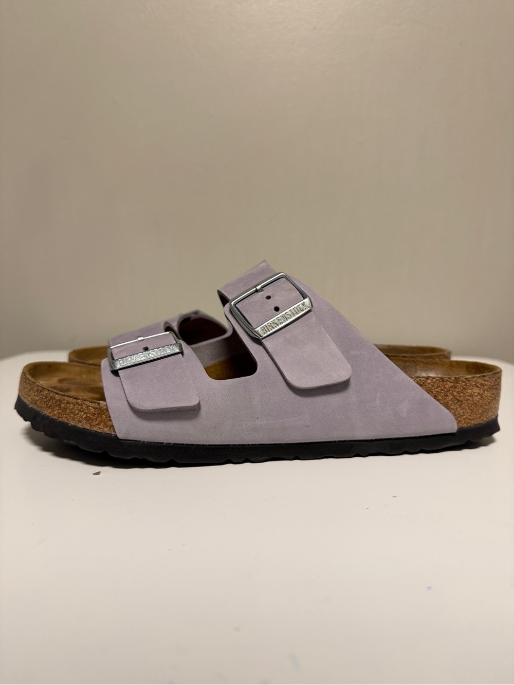 Birkenstock Arizona Lavender Sky Nubuck Leather Women’s US 10-10.5 Regular/Wide